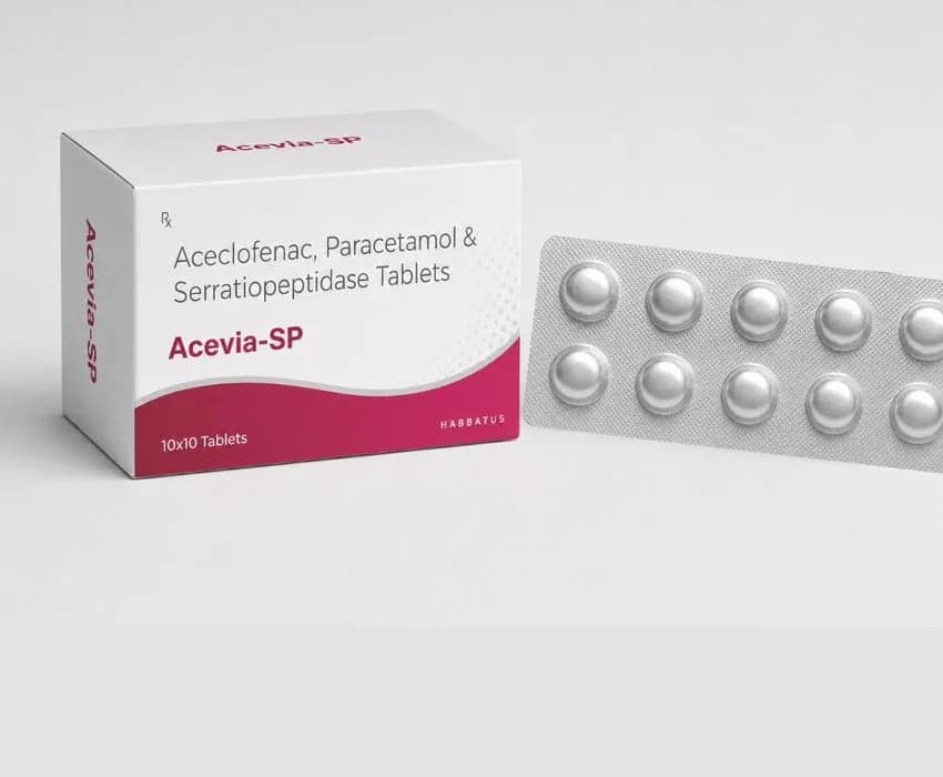 Acevia-SP carton with a blister strip of tablets